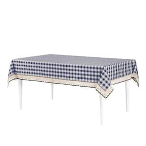 Buffalo Check 60 in. W x 104 in. L Navy Checkered Polyester/Cotton Rectangular Tablecloth