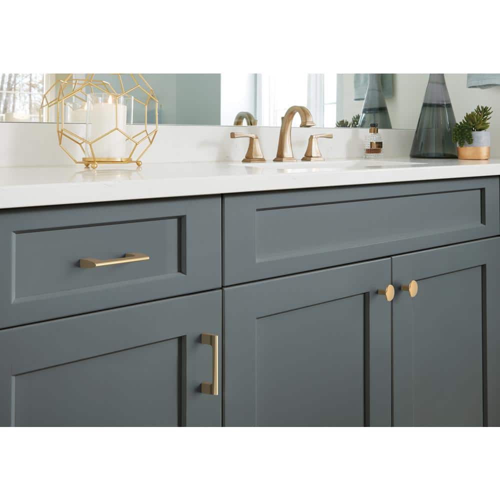 Champagne Bronze Oval Cabinet Knob with Mounting Hardware