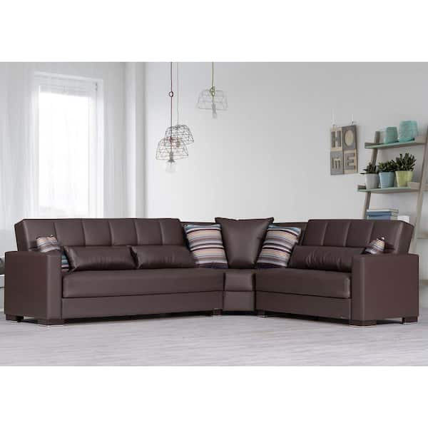 leather 6 seater sofa