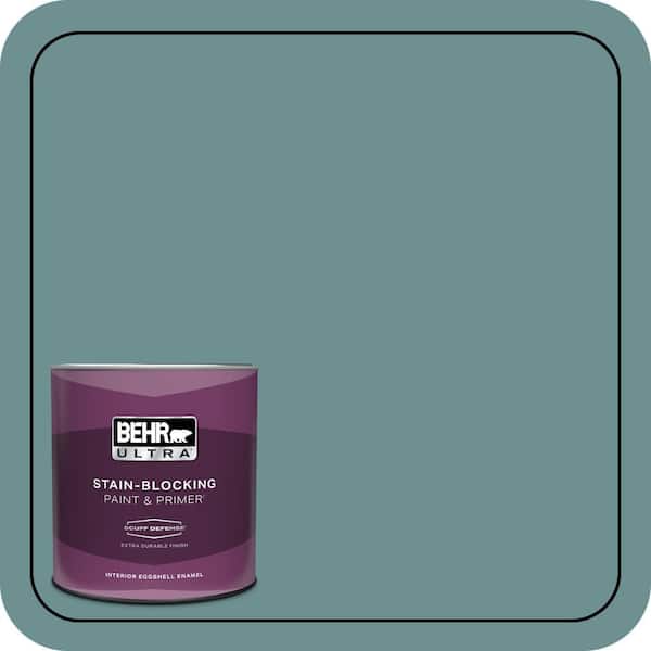 BEHR ULTRA 1 qt. #500F-6 Hallowed Hush Extra Durable Eggshell Enamel Interior Paint & Primer