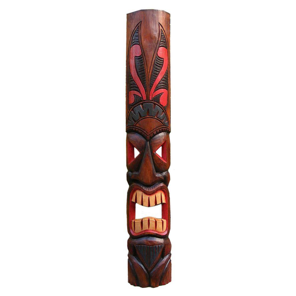 40 Inches DOUBLE FACED HawiianPolynesian Style Tiki Mask  Approx