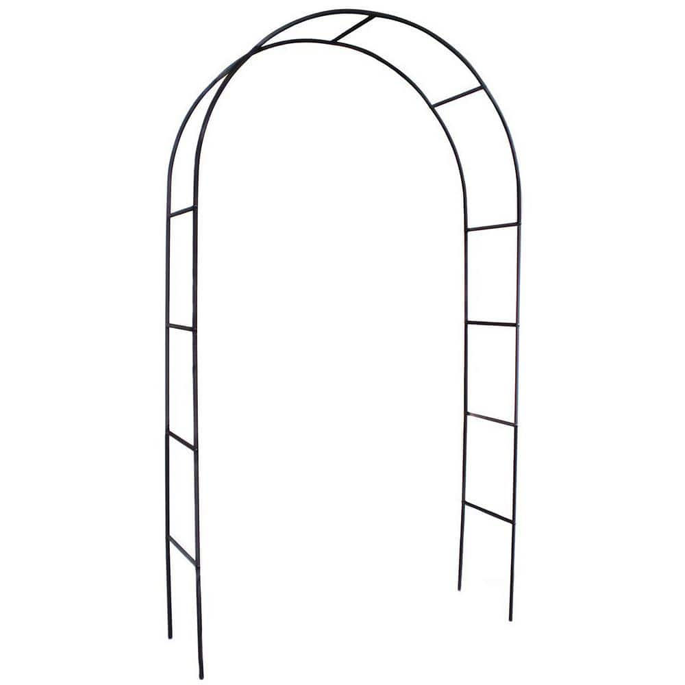 92 in. Metal Garden Arch, Wide Sturdy Metal Trellis