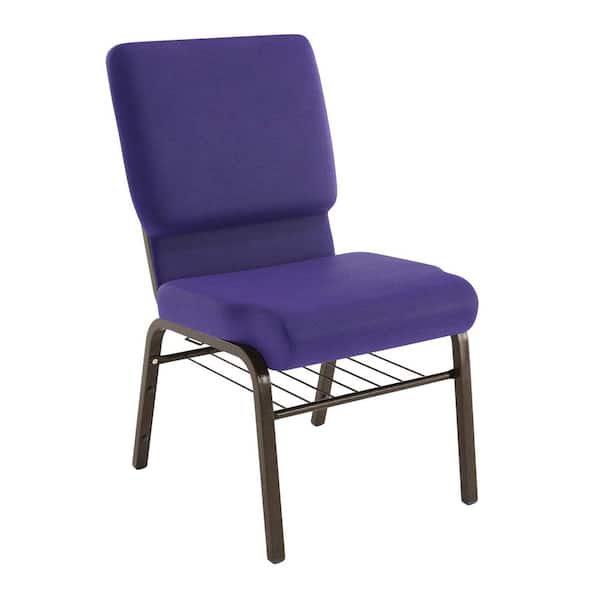 Fabric Stackable Chair in Purple