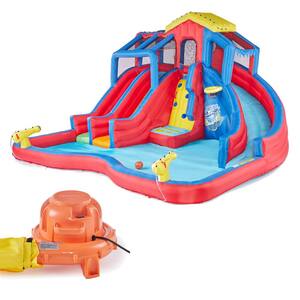 Hydro Blast Inflatable Play Water Park with Slides and Water Cannons