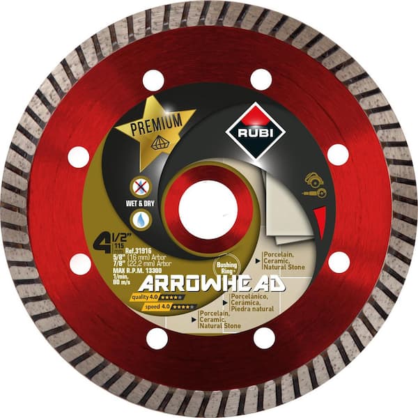 4.5 in. Premium Arrowhead Blade for Dry and Wet Cutting