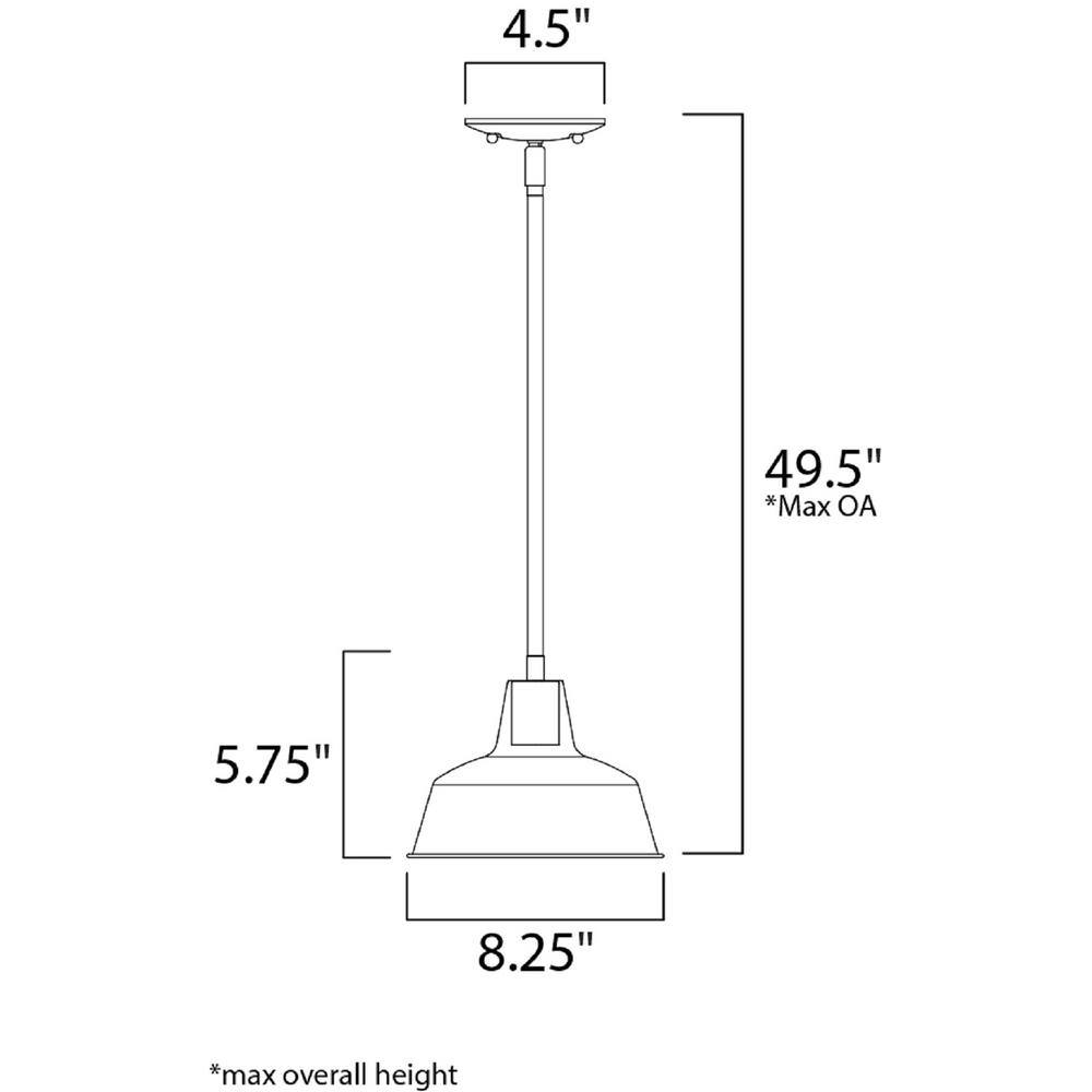 Maxim Lighting Pier M 1 - Light Pendant in Black