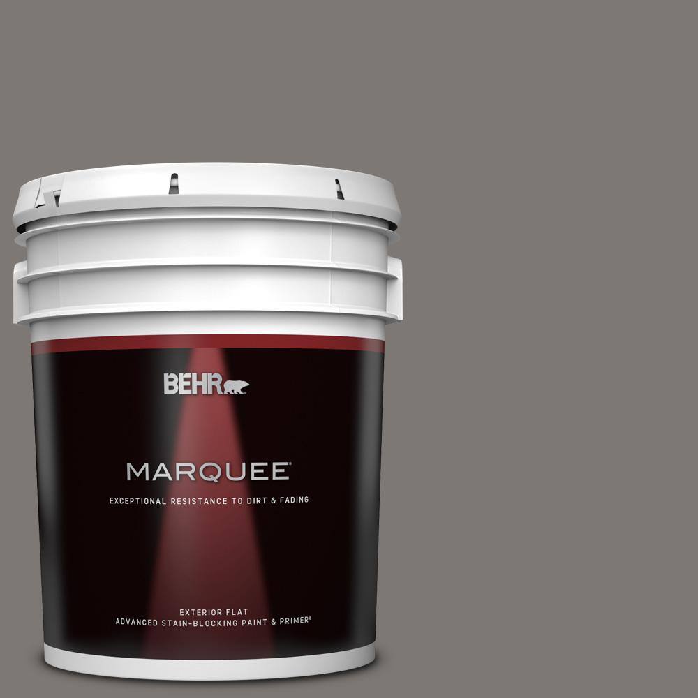 BEHR MARQUEE 5 gal. 790F5 Amazon Stone Flat Exterior Paint & Primer