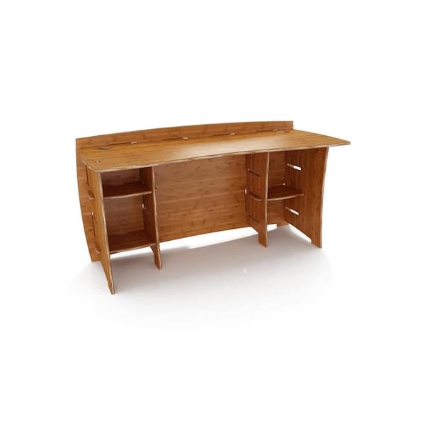 Legare 60 in. Straight Desk with Solid Wood in Amber Color