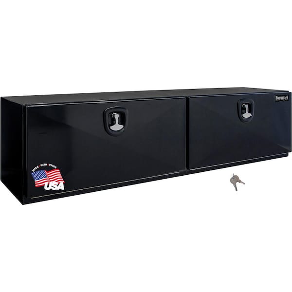 Buyer's Products 18 x 18 x 60 in. Pro Series Black Steel Underbody Truck Box