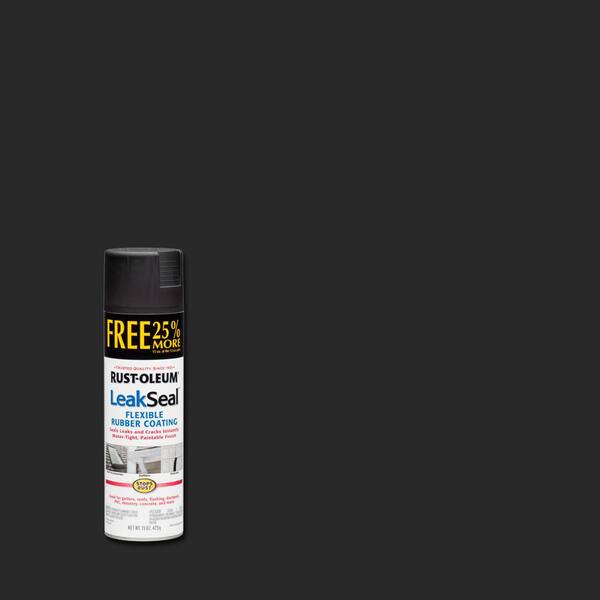 Rust-Oleum Stops Rust 15 oz. LeakSeal Black Bonus Spray Paint