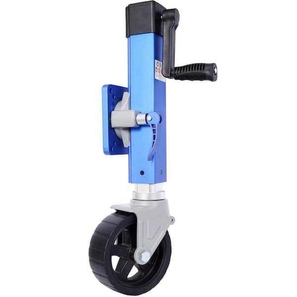 Amucolo 1000 lb. Capacity Blue Heavy Duty Aluminum Trailer Jack, for Use on 3 in. x 5 in. Trailer Tongue