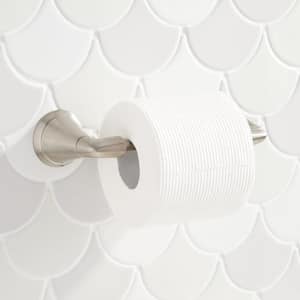 Provincetown Wall Mounted Toilet Paper Holder in Brushed Nickel