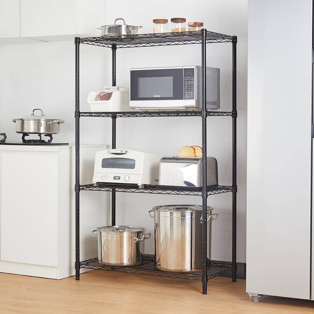 Heavy Duty Steel 4-Shelf Adjustable Storage Rack