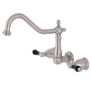 Duchess 2-Handle Wall-Mount Kitchen Faucet in Brushed Nickel