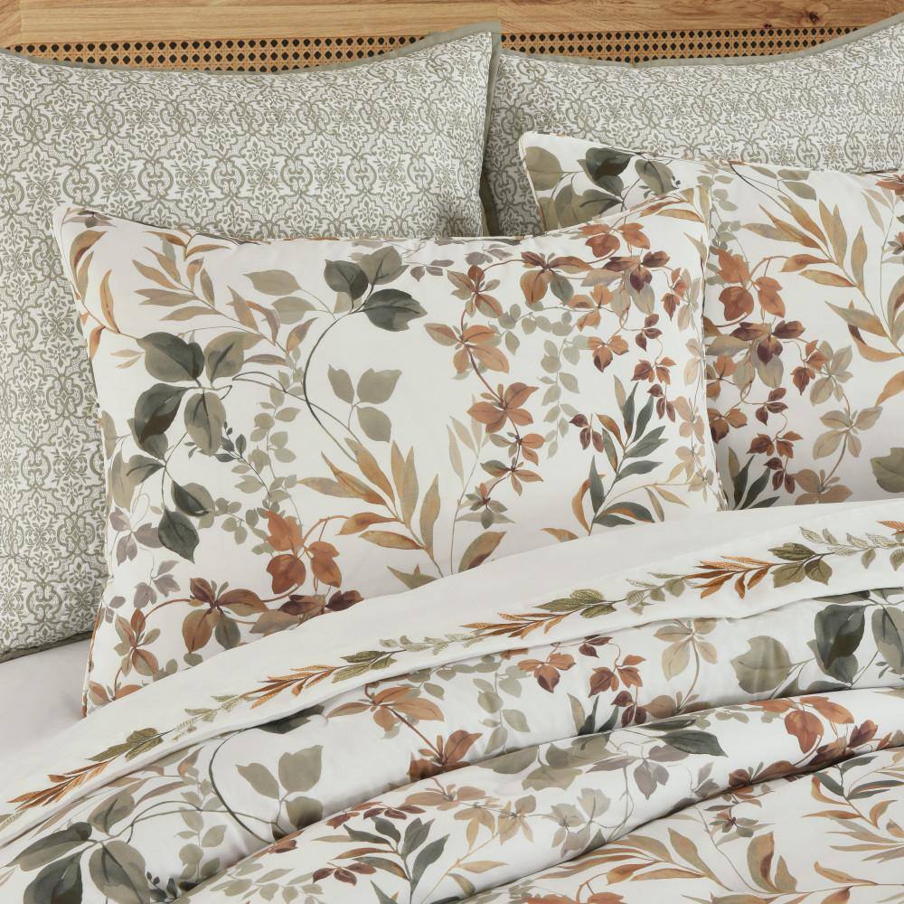 California King Sage Microfiber Reversible Comforter Set