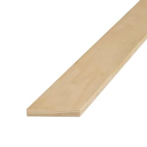1 in. x 4 in. x 8 ft. S4S Untreated Oak Wood Board