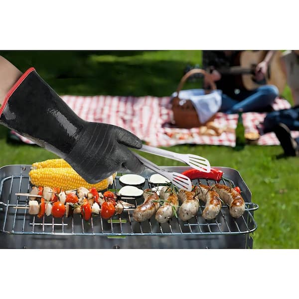 Cubilan BBQ Gloves Heat Resistant 1,472°F Extreme. Kitchen Dexterity Handle Oven  Cooking Hot Food B08BPDZWGS - The Home Depot