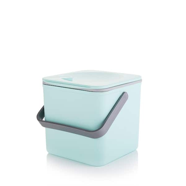 Minky 1 gal. Pastel Green Compost Food Caddy