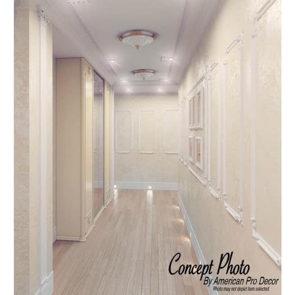 American Pro Decor 3/4 in. x 4-1/2 in. x 96 in. Fluted Polyurethane Door Sorround Case Moulding Pro Pack 16 LF (2-Pack)