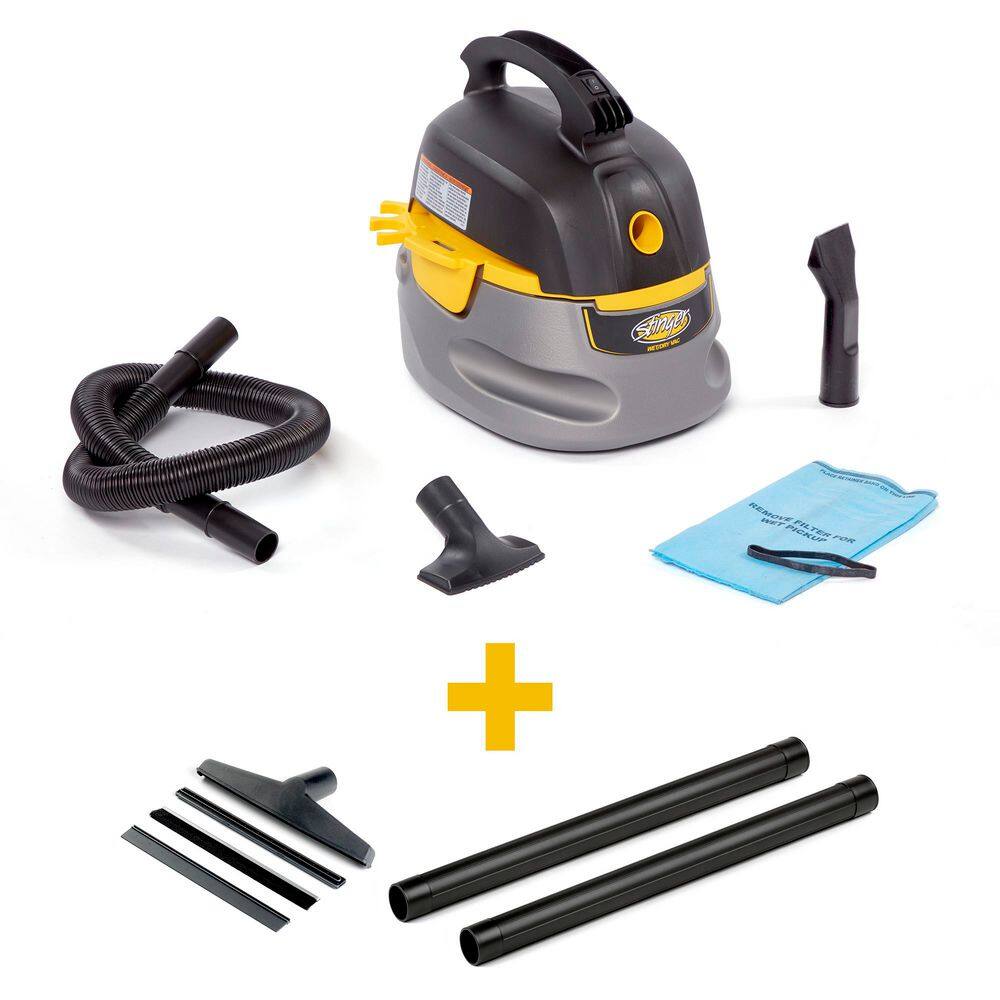 2.5 Gal. 1.75 Peak HP Small Shop Vacuum Wet Dry Vac with Filter Bag, Hose, Attachments, Wands and Floor Nozzle HD2025C price history on PriceWatchPro
