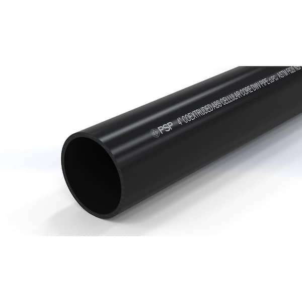 2.0 DWV Drain Pipe Black ABS Custom Size and Length 2/"