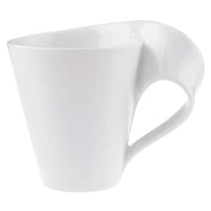 New Wave Caffe 11.75 oz. White Porcelain Mug