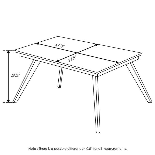 ⭐Jing⭐　INOUT NEW Standard Table Furinno Redang Cement 4-Leg Rectangular Smart Top Wood