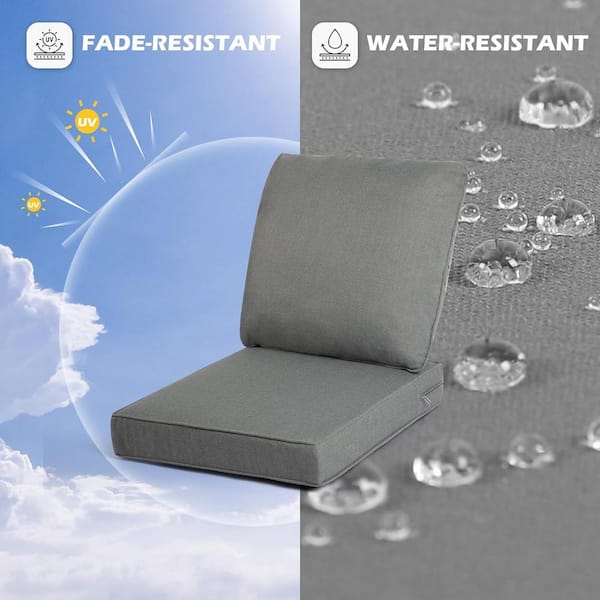 24 x 24 Outdoor Seat Cushion, Waterproof and Fade Resistant Chair