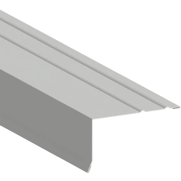 Gibraltar Building Products 1-7/8 in. x 1-7/8 in. x 10 ft. Galvanized Steel Drip Edge Flashing in White