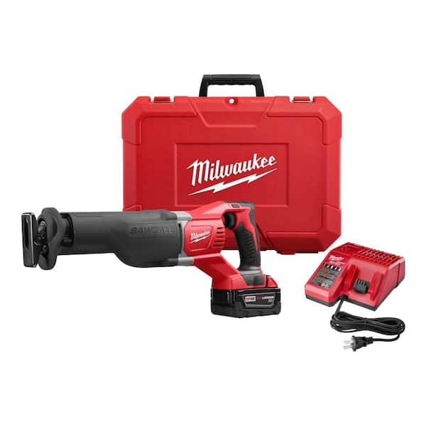 M18 18-Volt Lithium-Ion Cordless SAWZALL Reciprocating Saw W/(2) 3.0Ah Batteries, Charger, Hard Case M18 18-Volt Lithium-Ion Cordless SAWZALL Reciprocating Saw W/(2) 3.0Ah Batteries, Charger, Hard Case