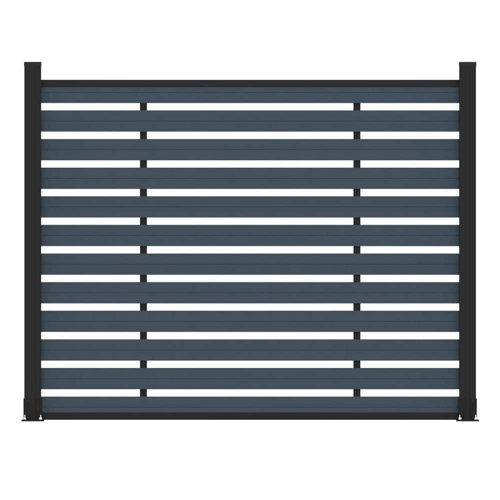 Low Maintenance 4.9 ft. H x 6 ft. W Waterproof Gray Composite Fence Panel Kit with Two Posts price history on PriceWatchPro