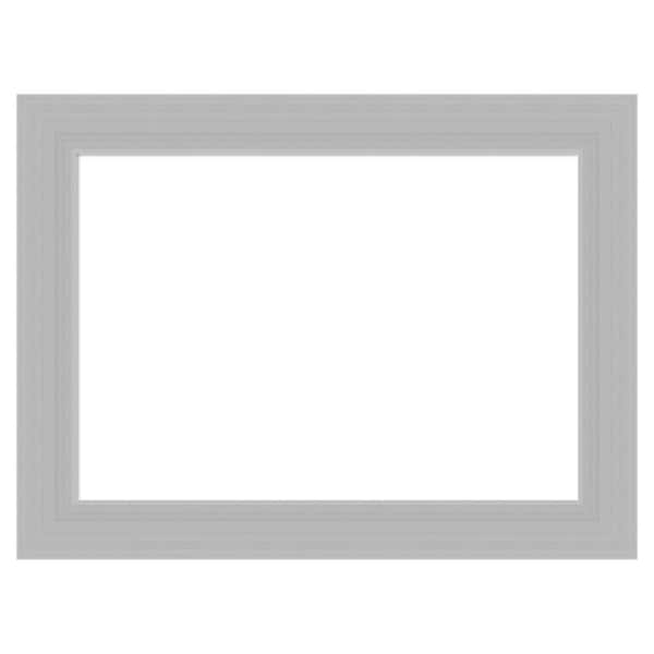 Amanti Art Brushed Sterling Silver 24 in. x 18 in. Wood Framed Dry Erase Magnetic Memo Board