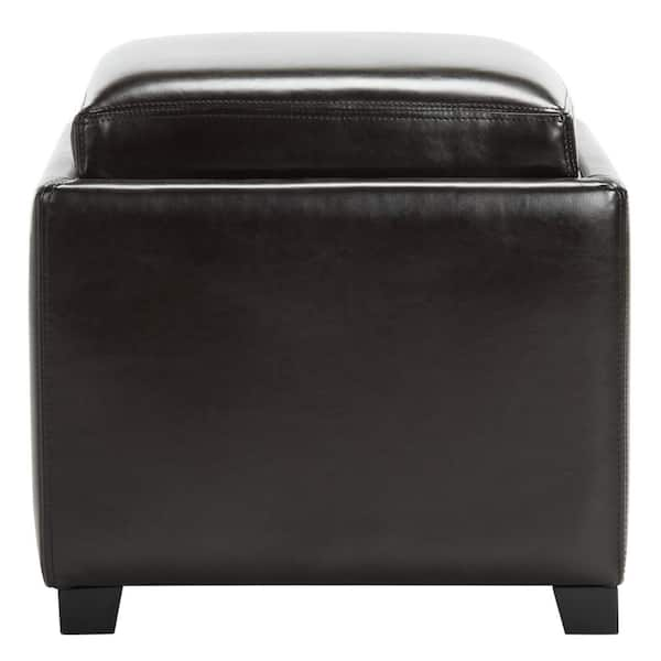 SAFAVIEH Rickey Brown Storage Ottoman