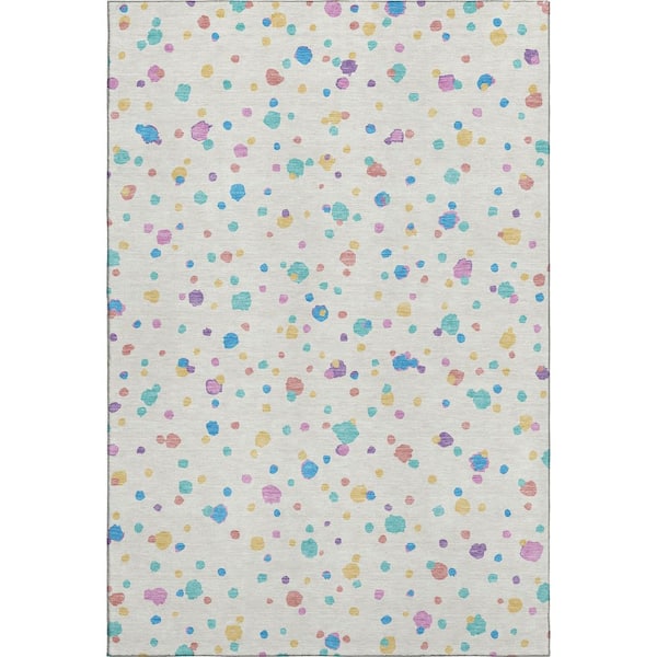 Addison Rugs Mayfield Premium Machine Washable Abstract AMF2518 Ivory 5 ...