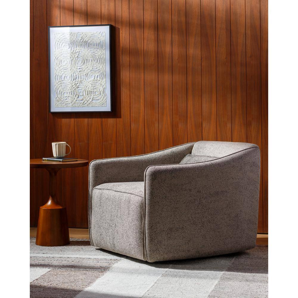 Lane Modern Swivel Chair, Grey, 25 in. H x 28 in. W x 32 in. D