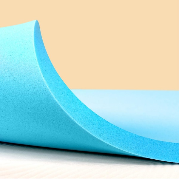Medium 2 in. Queen Gel Memory Foam Mattress Topper, Luxurious Comfort