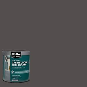 1 qt. #PPU24-02 Berry Brown Semi-Gloss Enamel Interior/Exterior Cabinet, Door & Trim Paint