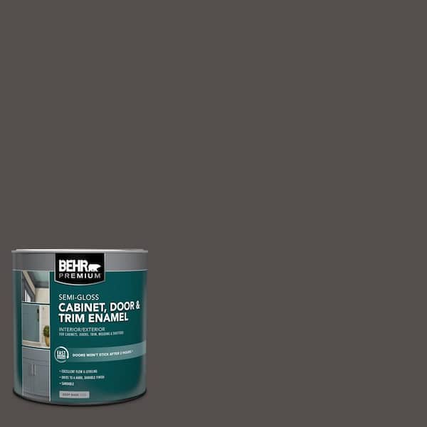 BEHR PREMIUM 1 qt. #PPU24-02 Berry Brown Semi-Gloss Enamel Interior/Exterior Cabinet, Door & Trim Paint