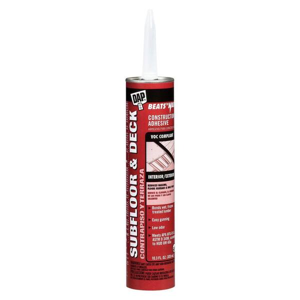 DAP Beats the Nail 10.3 oz. Subfloor and Deck VOC Compliant Construction Adhesive (12-Pack)