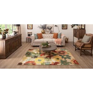 Wildflower Light Multi 5 ft. x 8 ft. Floral Area Rug
