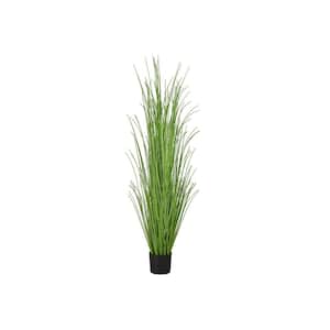 47.25" Green Artificial Grass in a Black Plastic Pot