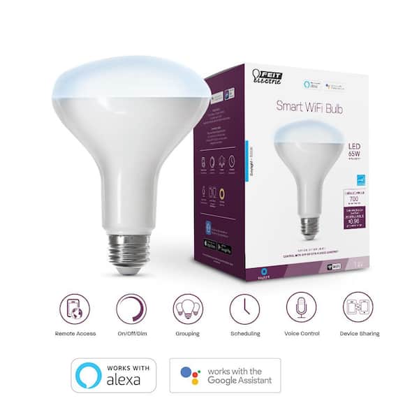 65-Watt Equivalent BR30 Dimmable SMART LED Light Bulb-On-Off Dim 65-Watt Equivalent BR30 Dimmable SMART LED Light Bulb-On-Off Dim