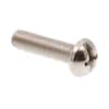 Prime-Line #10-24 X 3/4" Round Head Machine Screws – 100-Pack, 18-8 Stainless Steel, Slotted/Phillips Combo