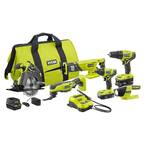 ONE+ 18V Cordless 6-Tool Combo Kit with (2) Batteries, Charger, Bag with Rotary Tool