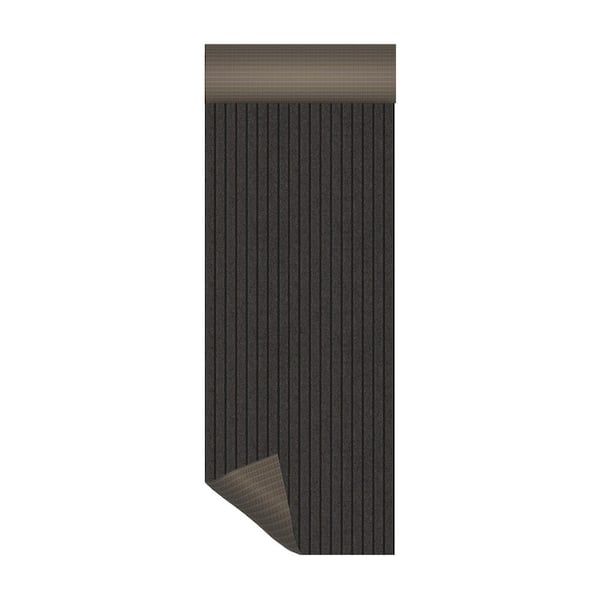Custom Lengths, Heavy-Duty, Non-Slip, All-Weather,and Stain-Resistant Earth Brown Ribbed 2 ft. x 26 ft. Utility Runner