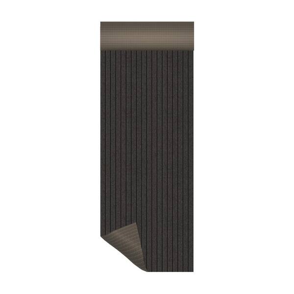 Custom Lengths, Heavy-Duty, Non-Slip, All-Weather,and Stain-Resistant Earth Brown Ribbed 2 ft. x 49 ft. Utility Runner