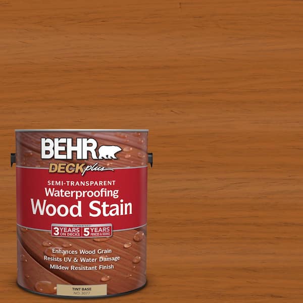 BEHR DECKplus 1 gal. #ST-533 Cedar Naturaltone Semi-Transparent Waterproofing Exterior Wood Stain