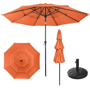 heavy weight patio umbrella stand 4 Pcs 175lb Cantilever Base Weights for Offset Hanging Umbrella, HDPE Water or Sand Filled Umbrella Weights for Cross Base Stand, Black : Patio, Lawn & Garden Ditto 9 ft. Classic Color:Double Yellow 10.9