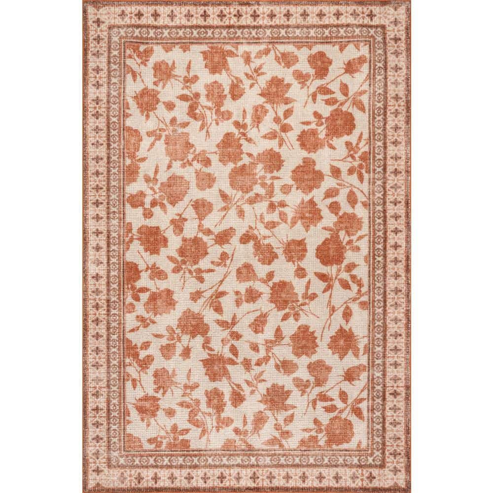 Padma Lakshmi X Rugs Botanica Hand-Tufted Botanical Wool-Blend Orange 4 ft. x 6 ft. Indoor Area Rug price history on PriceWatchPro