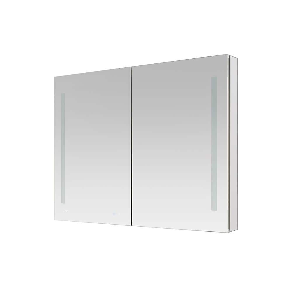 Signature Royale 48" x 36" LED Lighted Aluminum Medicine Cabinet